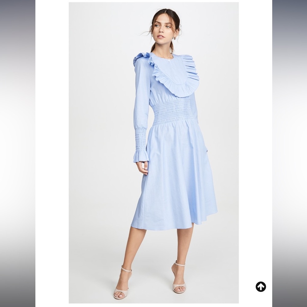 Tory Burch Blue Smock Dress